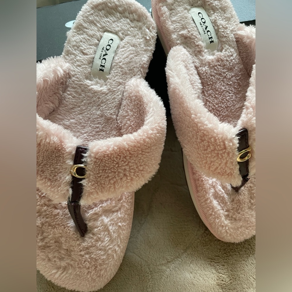 Coach Hampton Flip Flop Slippers